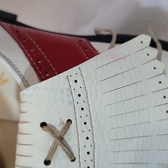 Vintage Fairway By Avon Women's Golf Shoes Red White and Blue  Size 7.5 - Picture 10 of 12